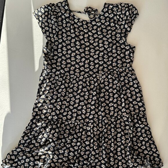 American Eagle Open Back Daisy Print Summer Dress - Picture 3 of 4